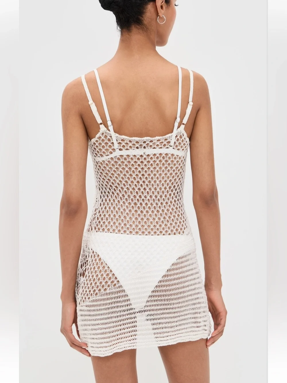 Frankies Bikinis Apollo Crochet Mini Dress